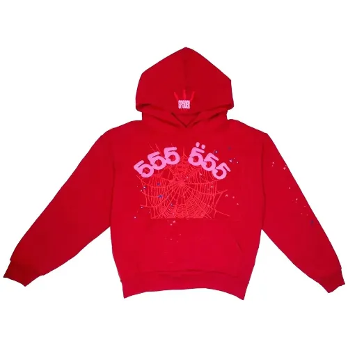 Sp5der 555 Angel Number Red Tracksiut hoodie