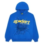 Unisex Blue Sp5der Logo Hoodie