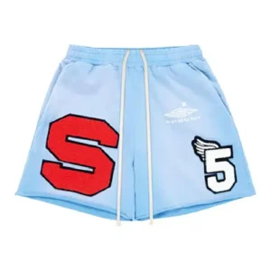 Sp5der Cut Sweat Light Blue Short