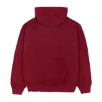 Sp5der Logo Hoodie Maroon back