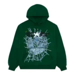 Sp5der Web Hunter Green Hoodie