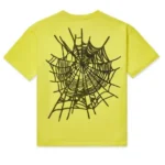 Sp5der Web T-shirt Yellow back