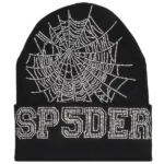 Black Sp5der Web Beanie