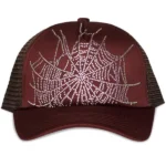 Brown Sp5der Web Trucker Hat