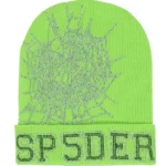 Slime Green Sp5der Web Beanie