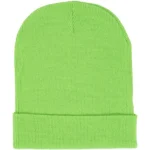 Slime Green Sp5der Web Beanie back